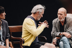 Stephen Dillane and Andrew Woodall in rehearsals for The Lives of Others at the Adelphi Theatre. Photo by Danny Kaan