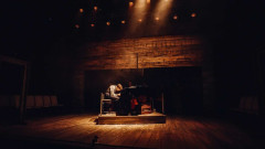 Daniel Krikler as Wladyslaw Szpilman at the piano. Photo by Anthony Leary-White