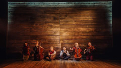 The actor-musician company of The Pianist. Photo by Anthony Leary-White
