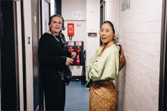 Natsumi Kuroda backstage at the Gillian Lynne Theatre. Photo by Danny Kaan Natsumi Kuroda backstage at the Gillian Lynne Theatre. Photo by Danny Kaan
