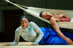 Nandi Bhebhe and John Leader in rehearsal for Tristan & Yseult. Photo by Steve Tanner Nandi Bhebhe and John Leader in rehearsal for Tristan & Yseult. Photo by Steve Tanner