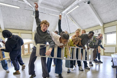 Members of the Twelfth Night company in rehearsal. Photo by Manuel Harlan