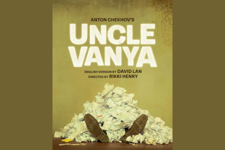 Uncle Vanya key art for the Bristol Old Vic and Stratford East co-production