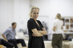 Gillian Anderson in rehearsal as Martha. Photo by Johan Persson