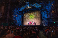 Alumni Glindas onstage at the Pink performance of Wicked at the Apollo Victoria Theatre. Photo by Craig Sugden