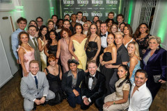 The current West End company of Wicked at the production 20th anniversary gala party. Photo by Craig Sugden