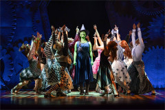 Elphaba surrounded by the company of Wicked. Photo by Mark Senior