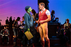 Elphaba and Fiyero at Shiz University in Wicked. Photo by Mark Senior