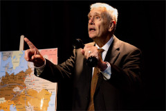 Christopher C. Gibbs as Simon Wiesenthal in Wiesenthal. Photo by Rod Penn