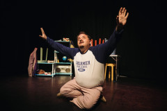 David Shopland in Don't You Forget About Me at the Edinburgh Festival Fringe. Photo by Alex Brenner