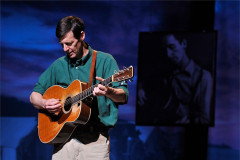 David M. Lutken in Woody Sez: The Life & Music of Woody Guthrie. Photo by Wendy Mutz