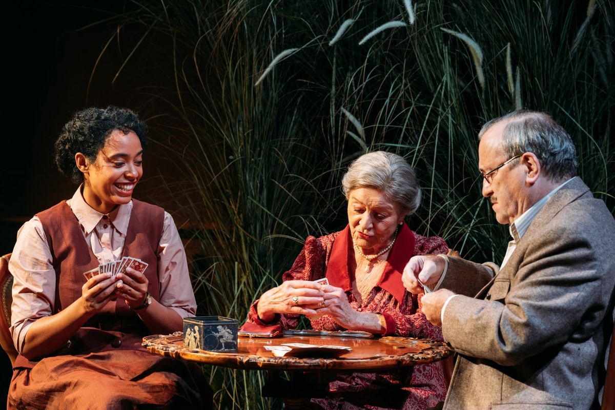 Amanda Wilkin, Susan Brown and Mark Hadfield in A Month in the Country at the Donmar Warehouse