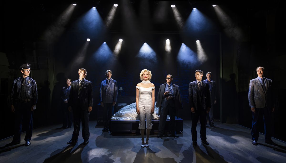 Pixie Lott as Marilyn Monroe in Who Killed Marilyn? at the Emerald Theatre. Photo: Pamela Raith
