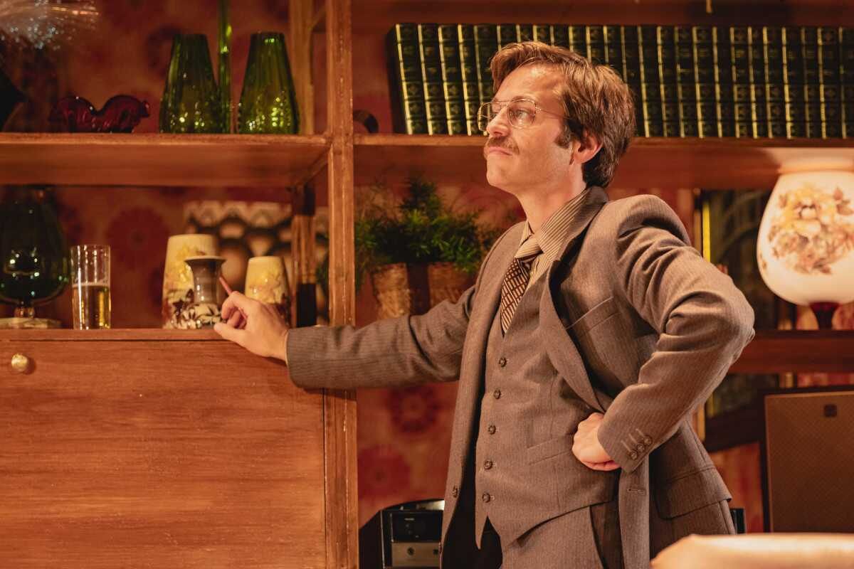 The cast of Abigail's Party at the Harold Pinter Theatre