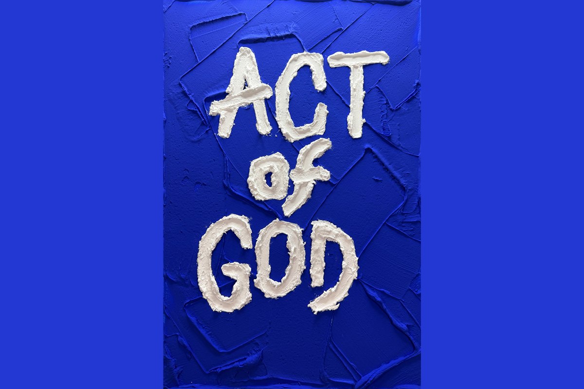Key art for Act of God at Riverside Studios