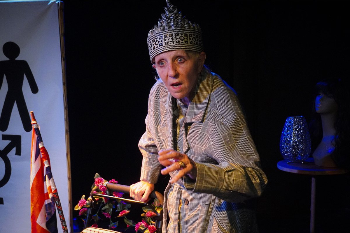 Nichola McAuliffe as Annie in Annie Wobbler (Revisited) at the Finborough Theatre