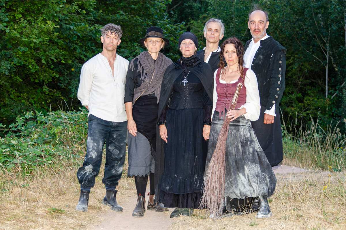 The company of AWAKEN in costume. Photo by Sidney Sambou