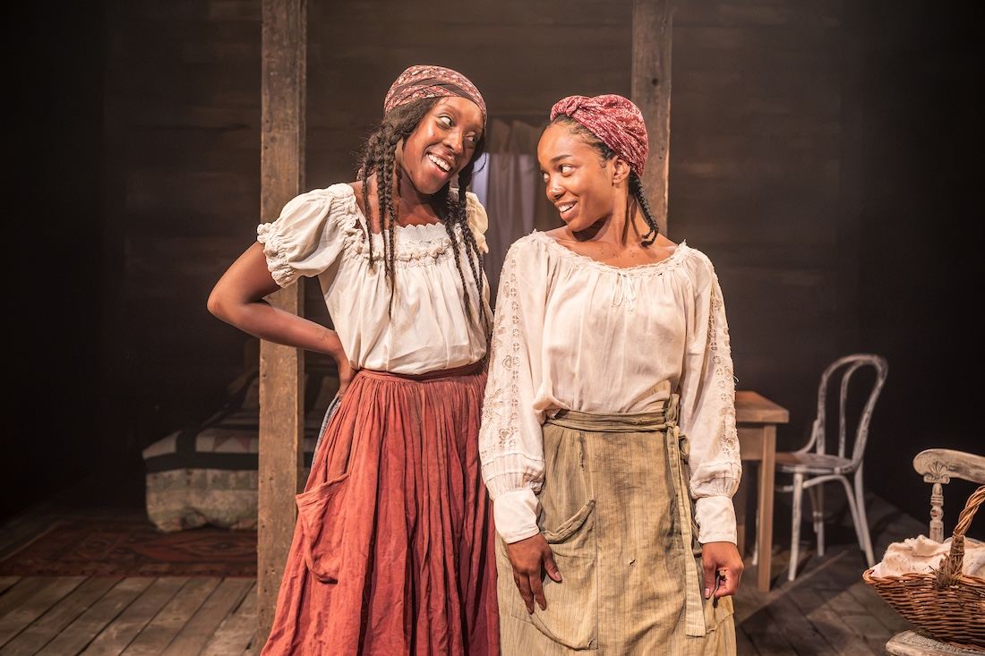 A scene from the 1862 strand of Blood of My Blood at the Royal Court Theatre