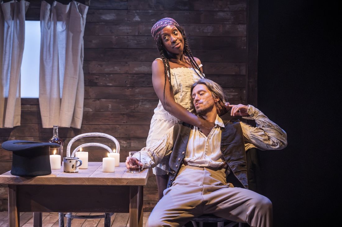 Ronkẹ Adékọluẹ́jọ and Patrick Vaill in Blood of My Blood at the Royal Court Theatre