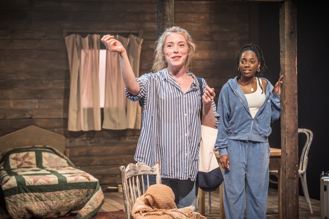Hannah Morrish and Jodie Campbell in Blood of My Blood at the Royal Court Theatre