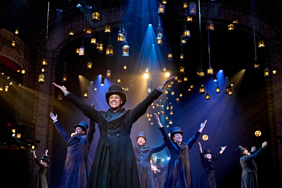 The company of The Old Vic's A Christmas Carol in London