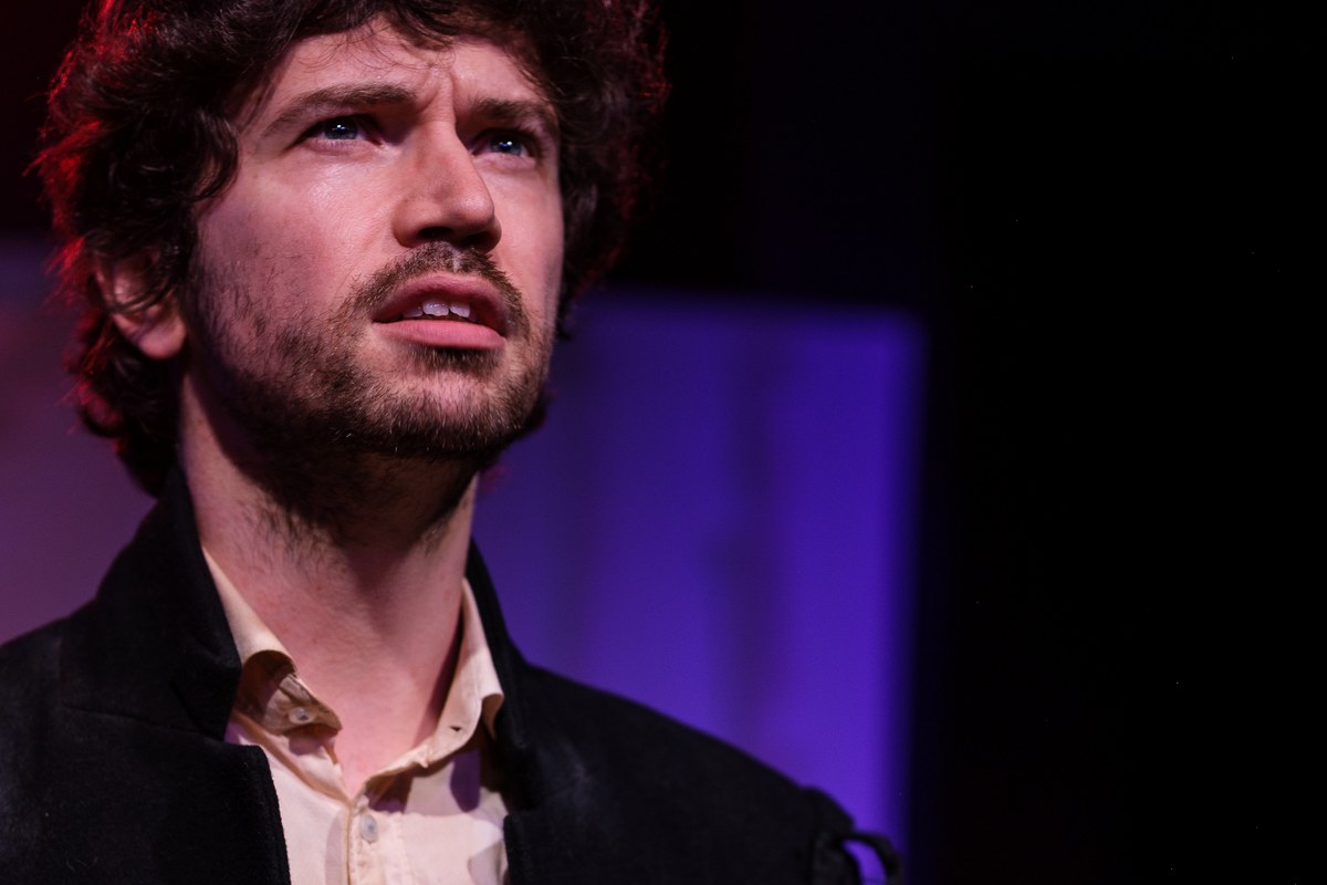 Jack Jacobs as Raskolnikov in Crime and Punishment at the Jack Studio Theatre
