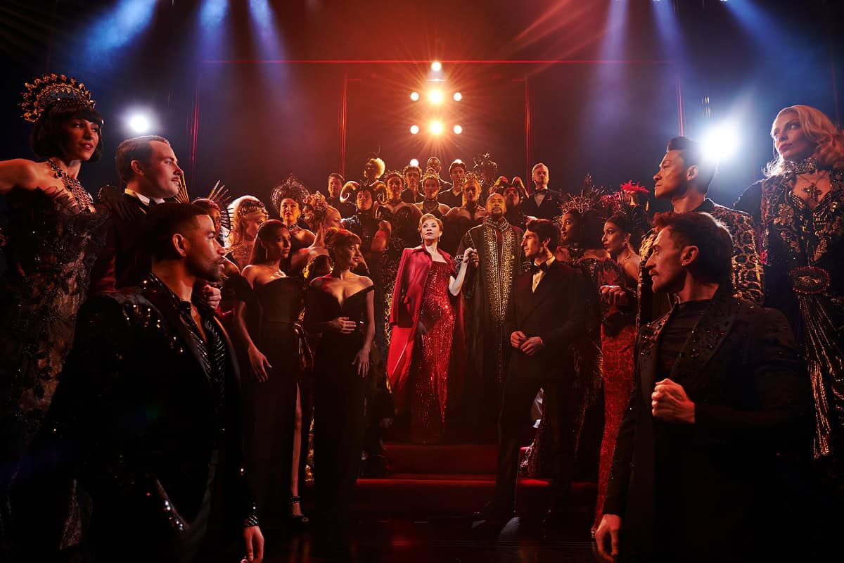 The company of The Devil Wears Prada The Musical at the Dominion Theatre