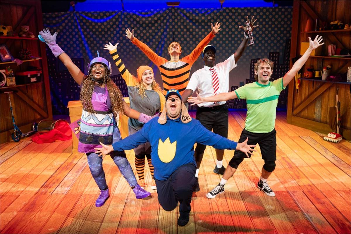 The original cast of Dog Man: The Musical. Photo by Mark Senior