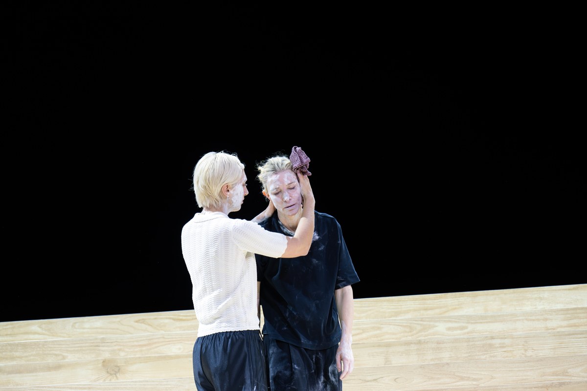 Ella Lily Hyland and Cate Blanchett in Electra/Persona at the National Theatre