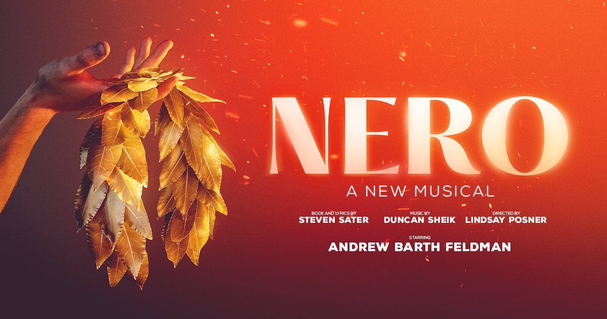 Key art for Nero, a new musical by Steven Sater and Duncan Sheik, at Southwark Playhouse Elephant