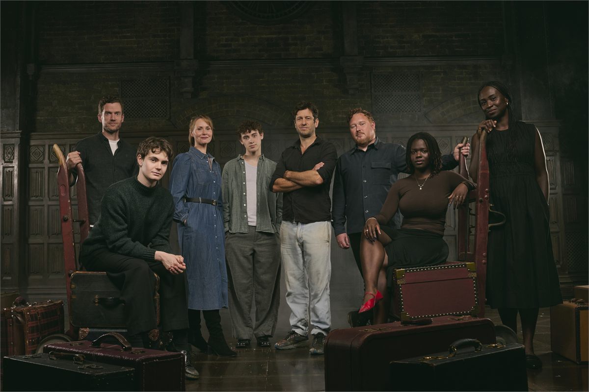 The new company of the one-part Harry Potter and the Cursed Child at the Palace Theatre. Photo by Matt Crockett
