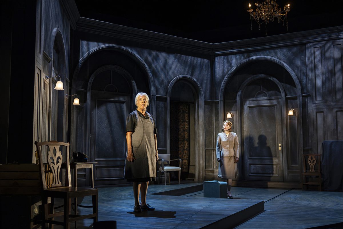 Sian Howard as Mrs Dudley at Hill House in The Haunting of Hill House. Photo by Pamela Raith Sian Howard as Mrs Dudley at Hill House in The Haunting of Hill House. Photo by Pamela Raith