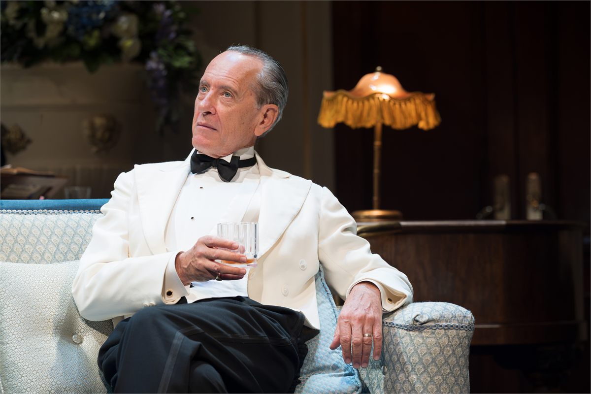 Richard E. Grant as David Bliss in Hay Fever at Wyndham’s Theatre. Photo by Marc Brenner