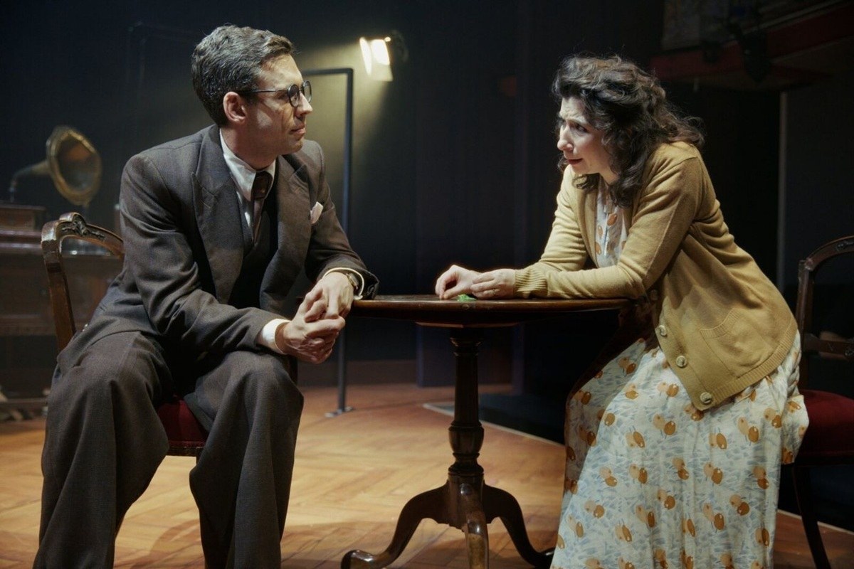 Benjamin O’Mahony and Jenna Augen in Holy Fool at Park Theatre