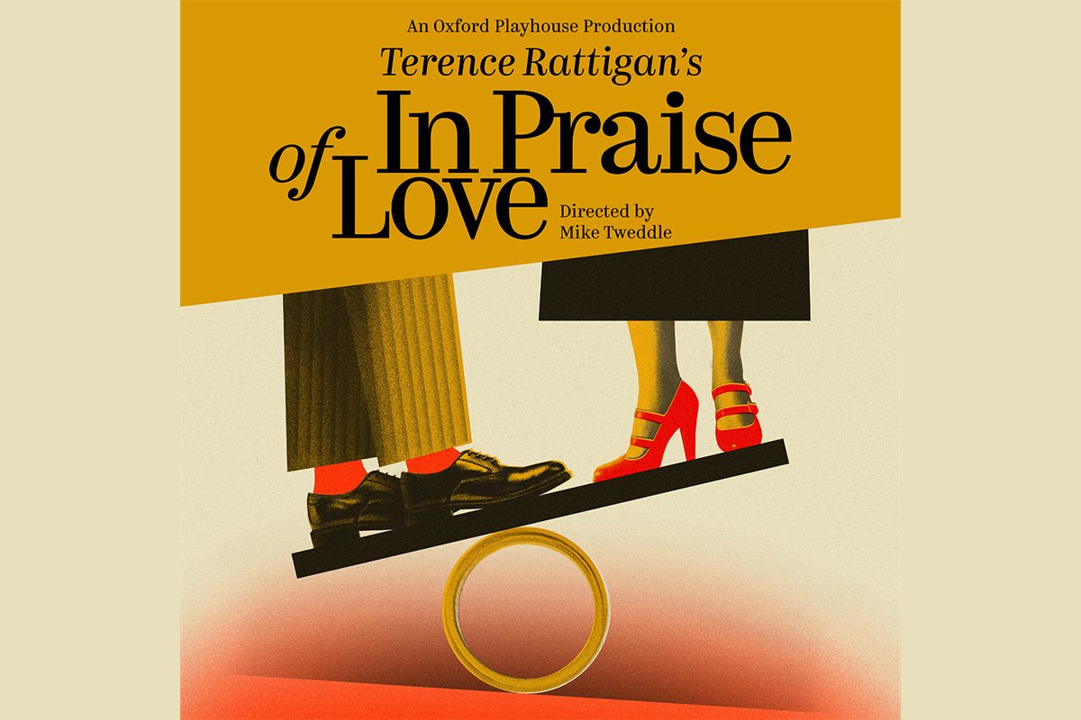 Artwork for Terence Rattigan’s In Praise of Love at Oxford Playhouse, directed by Mike Tweddle