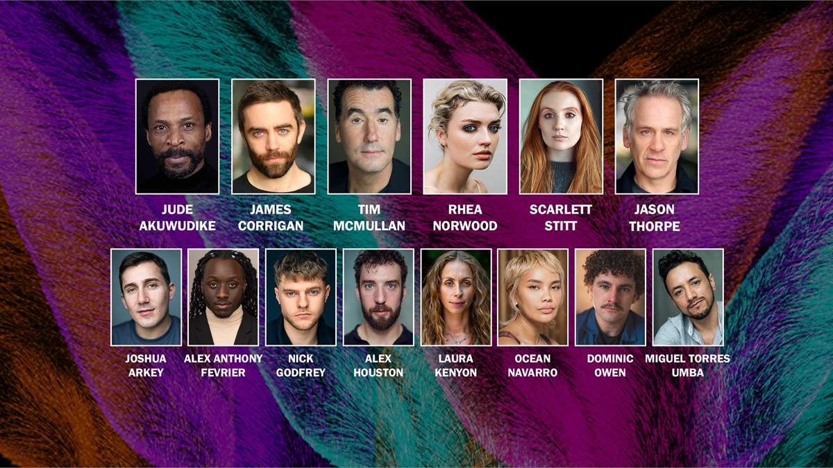 The full cast of Jumpers at Hampstead Theatre