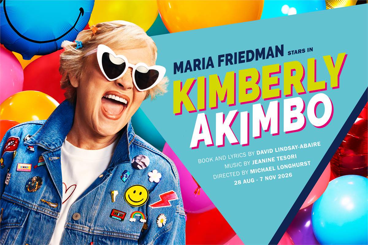Maria Friedman in the artwork for Kimberly Akimbo at Hampstead Theatre