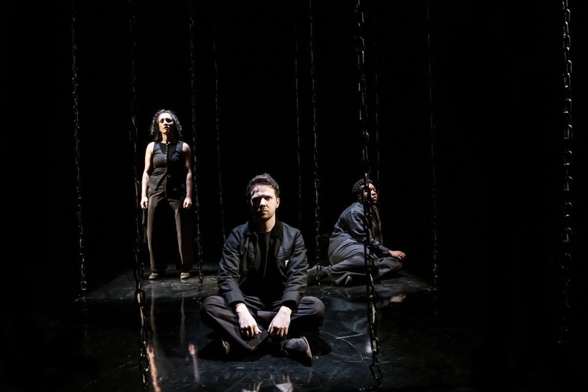 Jack Ambrose, Bex Smith and Helena Pipe in Night City at Southwark Playhouse Borough