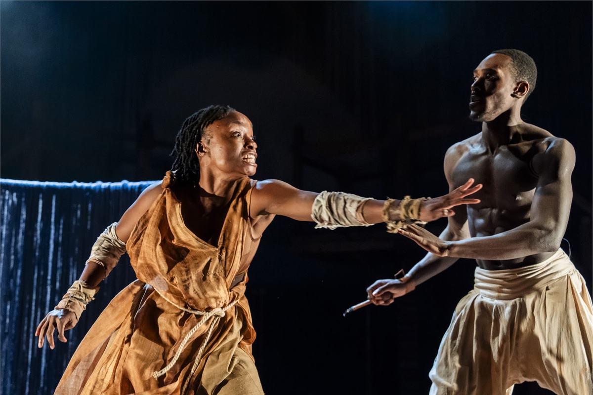 Adeola Yemitan and Will Atiomo in Once Upon a Time in Sokoto. Photo by Tristram Kenton