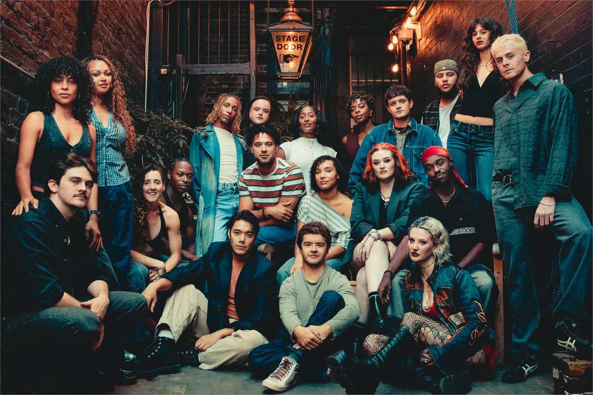 The full company of RENT at the Tom Stoppard Theatre. Photo by Oliver Rosser
