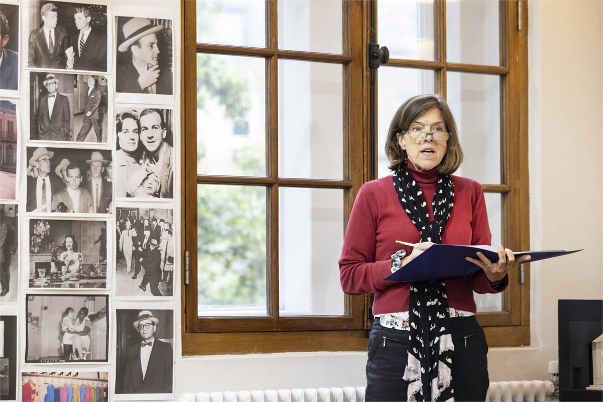 Janie Dee in rehearsal for Speculations.