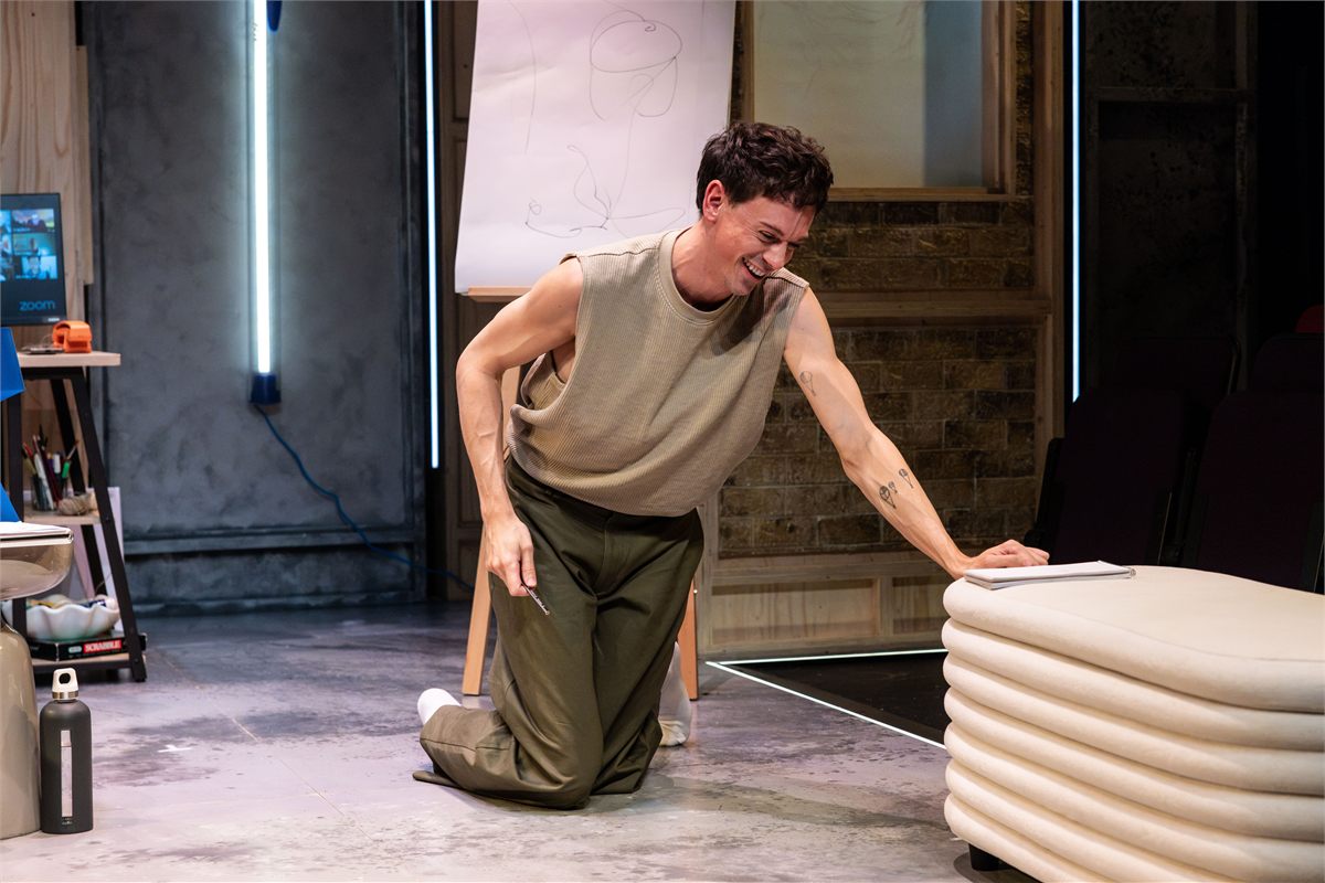 Matthew Jordan as Lawrence in Aggy at the King’s Head Theatre. Photo by Zoë Birkbeck Matthew Jordan as Lawrence in Aggy at the King’s Head Theatre. Photo by Zoë Birkbeck