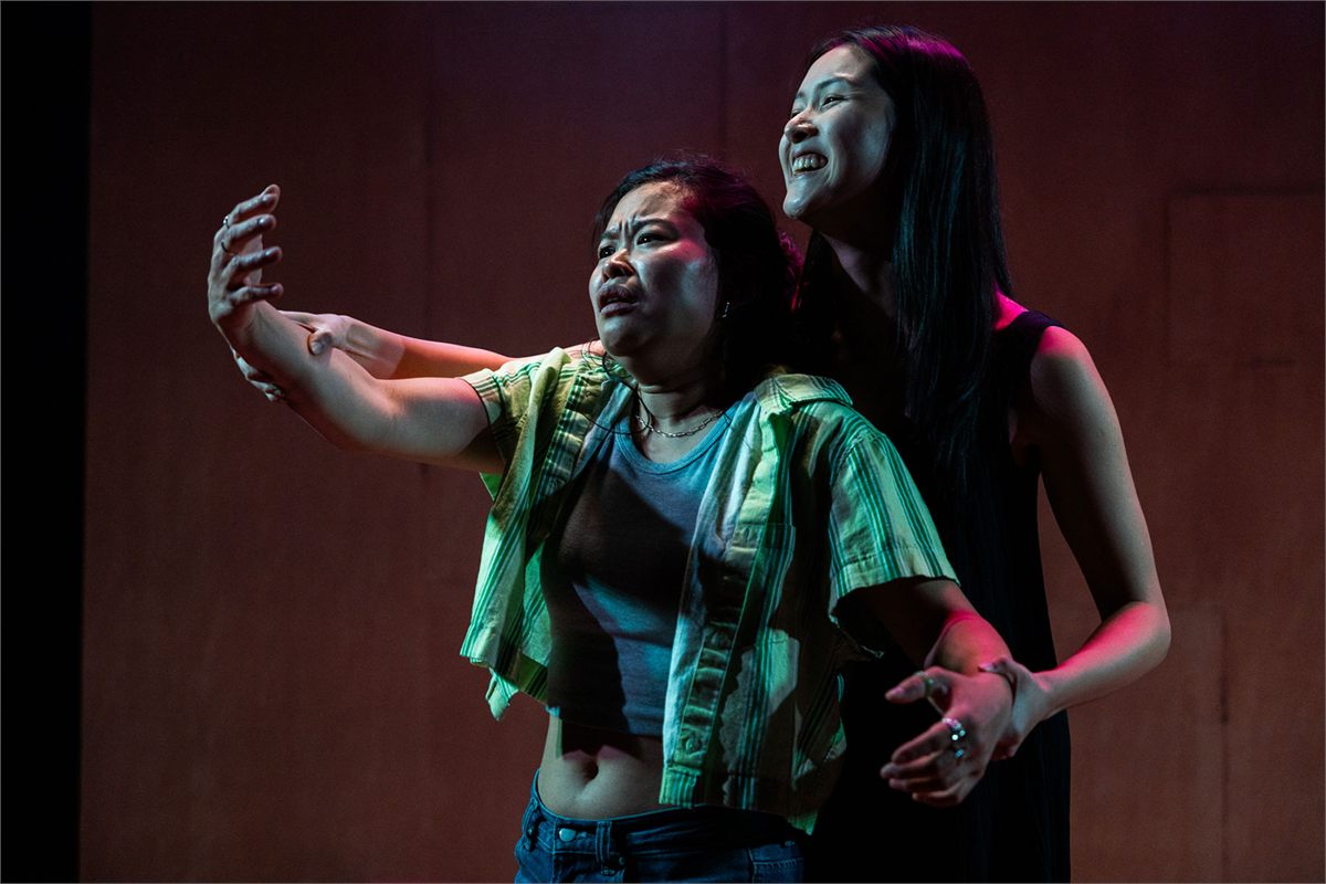 Mei Mac and Isabella Wei in The Hungry Ghost at the Bush Theatre