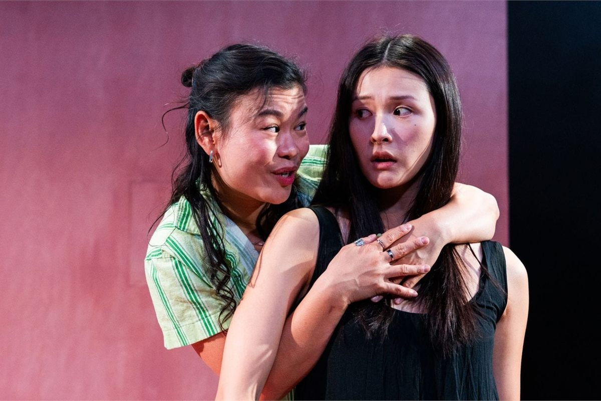 Mei Mac and Isabella Wei in The Hungry Ghost at the Bush Theatre