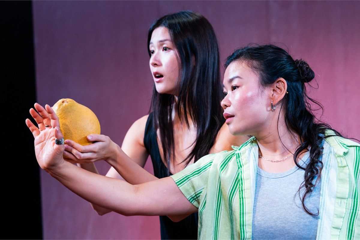 Isabella Wei and Mei Mac in The Hungry Ghost at the Bush Theatre