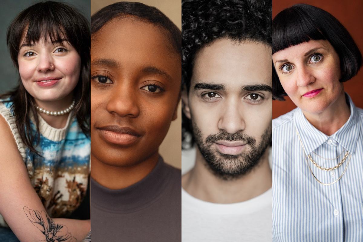 Inès Mazdon Delas, Mya Fox-Scott, Ricardo Castro and Alice Keedwell, the cast of Toto at Polka Theatre