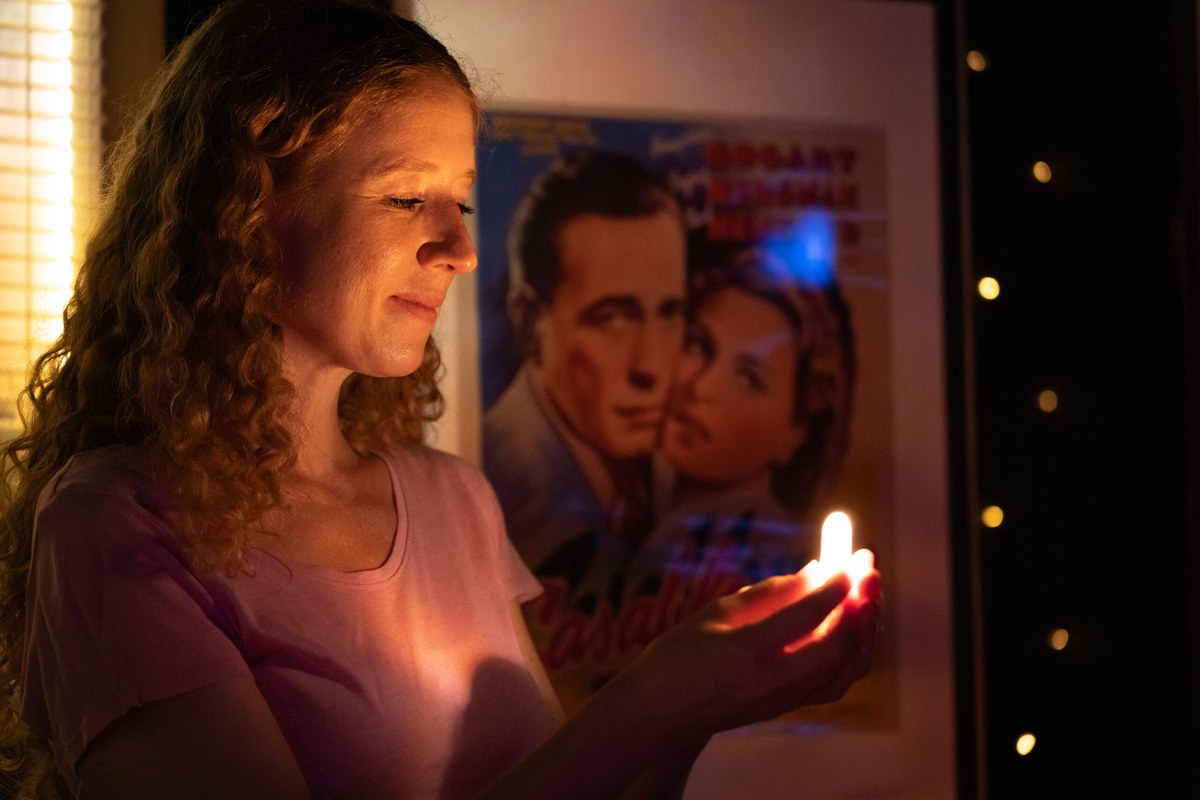 Miranda Colmans as Ginny in We’ll Always Have Paris at the White Bear Theatre