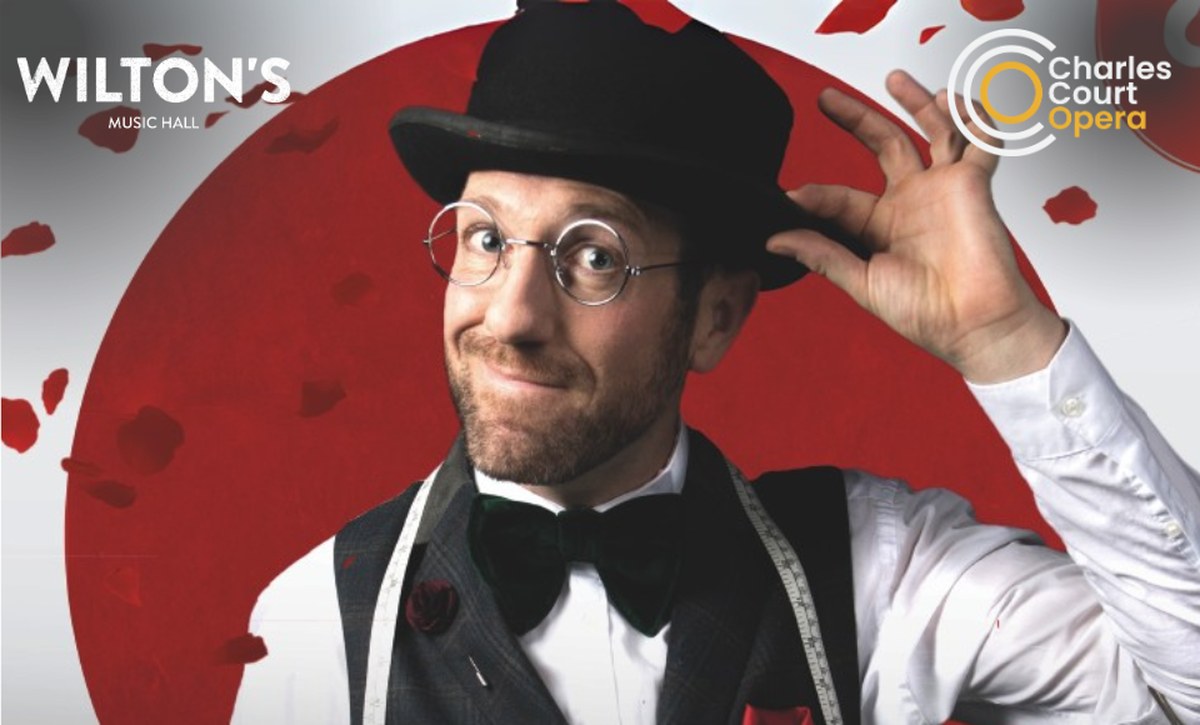 Key art for Charles Court Opera's The Mikado at Wilton's Music Hall