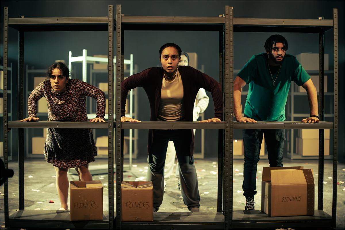 Woodhill, the documentary dance-theatre piece about the deaths of three men at HMP Woodhill, which runs at Brighton Dome Corn Exchange this autumn. Photo by Alex Powell